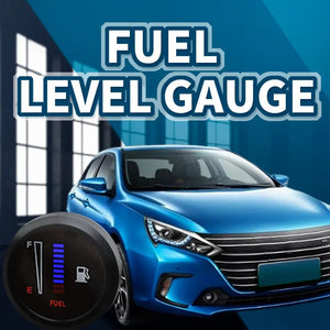 Planet Gates army green 2" 52mm 12V/24V Fuel Level Gauge Car Motorcycle Universal Fuel Level Meter Gauge Electronic LED Ultra Thin Auto Benzine Meter