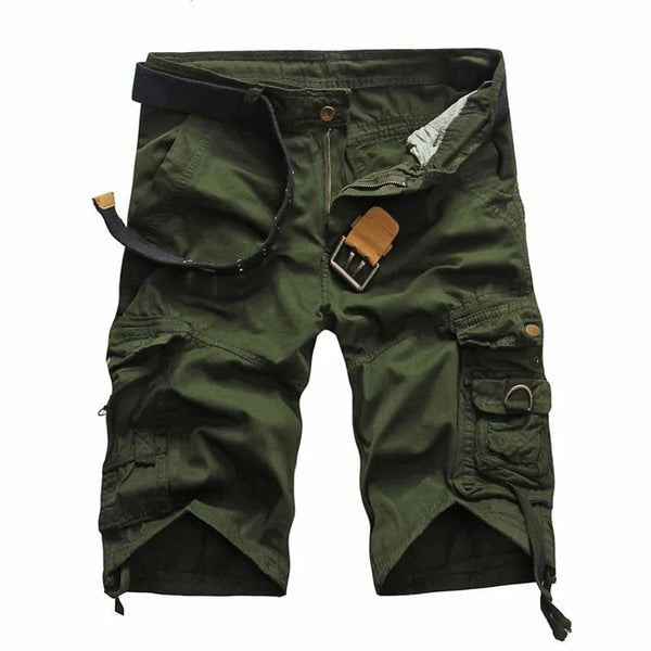 Planet Gates Army Green / 31 Summer Cargo Shorts Men Cool Camouflage Cotton Casual Mens Short Pants Brand Clothing Comfortable Camo Men Cargo Shorts No Belt
