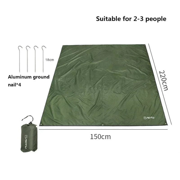 Planet Gates ArmyGreen-S Tent Tarp Rain Sun Shade Hammocks Shelter Camping Survival Sun Shelter Picnic Awning Cover Waterproof Out Hiking Accessories