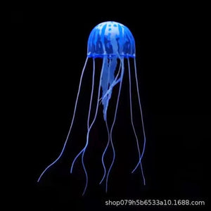 Planet Gates Artificial Jellyfish Fluorescent Transparent Floating Simulated Jellyfish Landscape Fish Tank Fish Pet Decorations Supplies