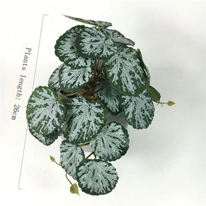 Planet Gates Artificial Terrarium Plant for Reptile Amphibian for Tank Pet Habitat Decorations Lifelike Tropical Leaves Plastic Leaf Rattan