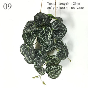 Planet Gates Artificial Terrarium Plant for Reptile Amphibian for Tank Pet Habitat Decorations Lifelike Tropical Leaves Plastic Leaf Rattan