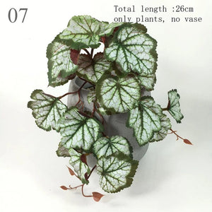 Planet Gates Artificial Terrarium Plant for Reptile Amphibian for Tank Pet Habitat Decorations Lifelike Tropical Leaves Plastic Leaf Rattan