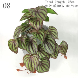 Planet Gates Artificial Terrarium Plant for Reptile Amphibian for Tank Pet Habitat Decorations Lifelike Tropical Leaves Plastic Leaf Rattan