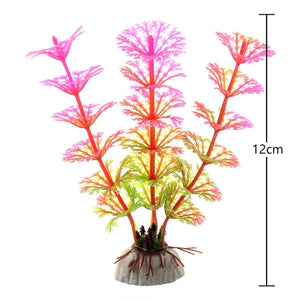 Planet Gates Artificial Underwater Plastic Plants Aquarium Fish Tank Aquatic Fake Shrub Green Water Grass Viewing Simulation Decoration