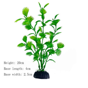 Planet Gates Artificial Underwater Plastic Plants Aquarium Fish Tank Aquatic Fake Shrub Green Water Grass Viewing Simulation Decoration