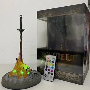 Planet Gates Artorias / no box Dark Souls Figure Siegmeyer Black Knight Faraam Artorias Bonfire Led Light PVC Figure Dark Souls Figure Model Toy Birthday Gifts