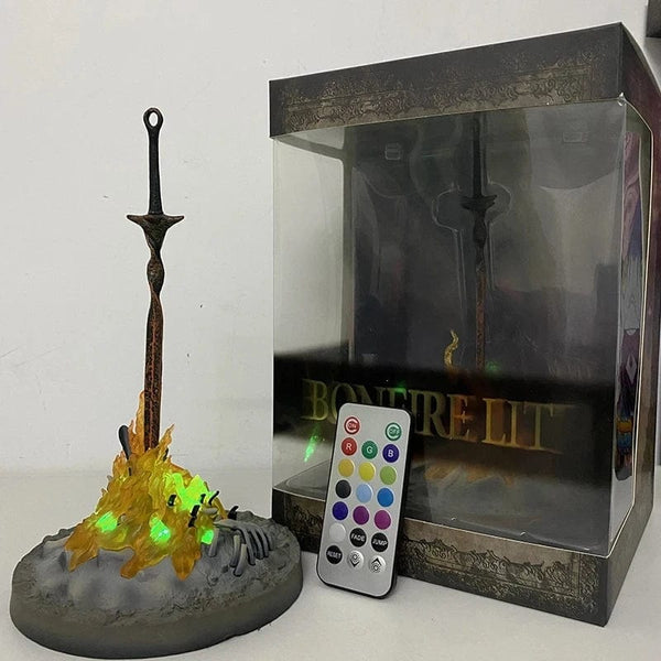 Planet Gates Artorias / no box Dark Souls Figure Siegmeyer Black Knight Faraam Artorias Bonfire Led Light PVC Figure Dark Souls Figure Model Toy Birthday Gifts