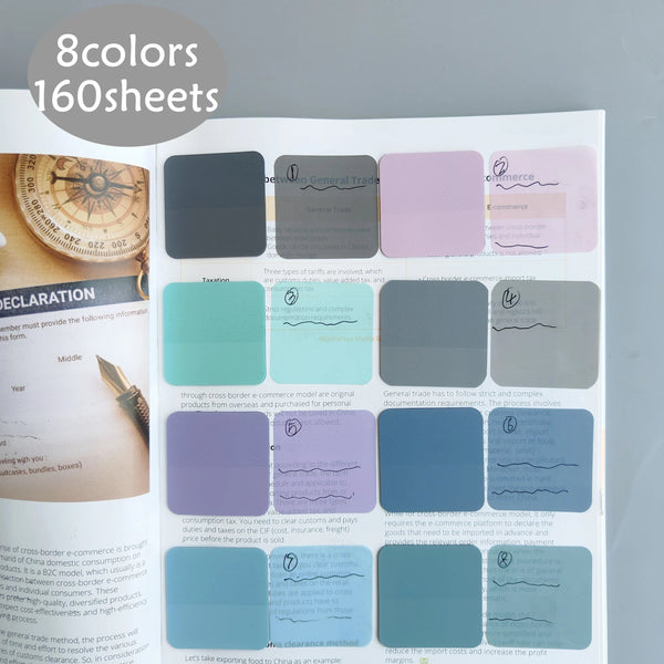 Planet Gates as photo 160 Sheets 8Colors Transparent Sticky Notes Scrapes Stickers Note Pads Paper Clear Notepad School Stationery Office Supplies