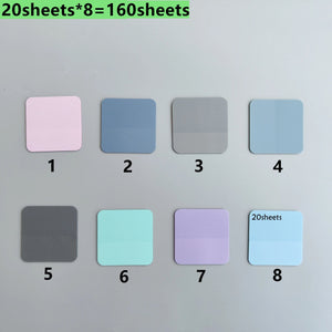 Planet Gates as photo 160 Sheets 8Colors Transparent Sticky Notes Scrapes Stickers Note Pads Paper Clear Notepad School Stationery Office Supplies