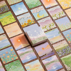 Planet Gates as photo 46 Pcs Kawaii Paper Stationery Sticker Set Spring Filed Floral Scenery Cute Scrapbooking Decorative Diy Label Gift Packing Decor