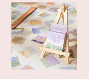 Planet Gates as photo 46 Pcs Kawaii Paper Stationery Sticker Set Spring Filed Floral Scenery Cute Scrapbooking Decorative Diy Label Gift Packing Decor