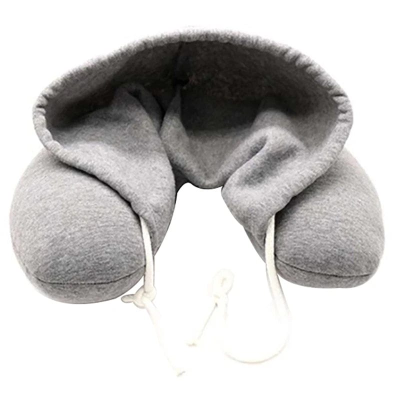 Planet Gates Travel Pillow Hooded U-Shaped Pillow Cushion Car Office Airplane Head Rest Neck Pillow Travel Pillow Accessories