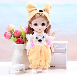 Planet Gates as pic 34 / 16-17cm Mini 16cm BJd Doll 13 Movable Joint Girl Doll 3D Big Eyes 1/12 Fashion Princess Doll DIY Dress Up Toy Doll With Clothes Gift