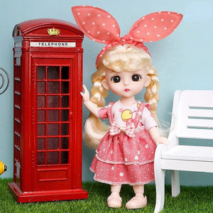 Planet Gates as pic 34 / 16-17cm Mini 16cm BJd Doll 13 Movable Joint Girl Doll 3D Big Eyes 1/12 Fashion Princess Doll DIY Dress Up Toy Doll With Clothes Gift