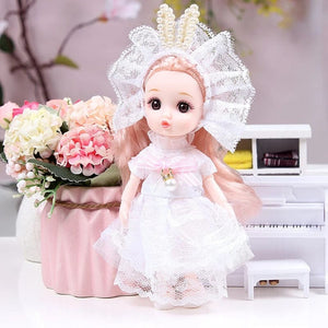 Planet Gates as pic 34 / 16-17cm Mini 16cm BJd Doll 13 Movable Joint Girl Doll 3D Big Eyes 1/12 Fashion Princess Doll DIY Dress Up Toy Doll With Clothes Gift