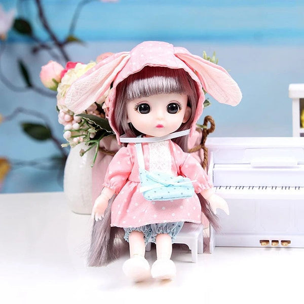 Planet Gates as pic 34 / 16-17cm Mini 16cm BJd Doll 13 Movable Joint Girl Doll 3D Big Eyes 1/12 Fashion Princess Doll DIY Dress Up Toy Doll With Clothes Gift