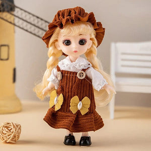 Planet Gates as pic 34 / 16-17cm Mini 16cm BJd Doll 13 Movable Joint Girl Doll 3D Big Eyes 1/12 Fashion Princess Doll DIY Dress Up Toy Doll With Clothes Gift