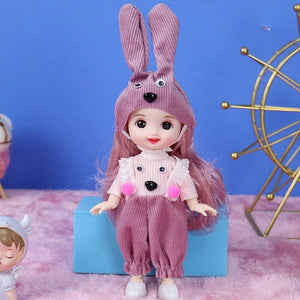 Planet Gates as pic 34 / 16-17cm Mini 16cm BJd Doll 13 Movable Joint Girl Doll 3D Big Eyes 1/12 Fashion Princess Doll DIY Dress Up Toy Doll With Clothes Gift