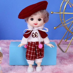 Planet Gates as pic 34 / 16-17cm Mini 16cm BJd Doll 13 Movable Joint Girl Doll 3D Big Eyes 1/12 Fashion Princess Doll DIY Dress Up Toy Doll With Clothes Gift