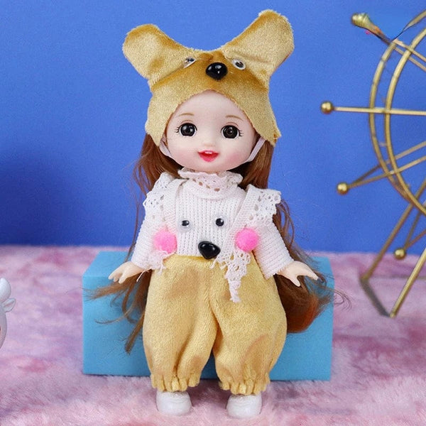 Planet Gates as pic 34 / 16-17cm Mini 16cm BJd Doll 13 Movable Joint Girl Doll 3D Big Eyes 1/12 Fashion Princess Doll DIY Dress Up Toy Doll With Clothes Gift