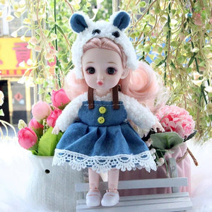 Planet Gates as pic 34 / 16-17cm Mini 16cm BJd Doll 13 Movable Joint Girl Doll 3D Big Eyes 1/12 Fashion Princess Doll DIY Dress Up Toy Doll With Clothes Gift