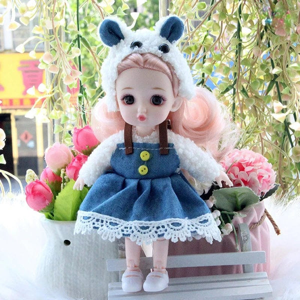 Planet Gates as pic 34 / 16-17cm Mini 16cm BJd Doll 13 Movable Joint Girl Doll 3D Big Eyes 1/12 Fashion Princess Doll DIY Dress Up Toy Doll With Clothes Gift