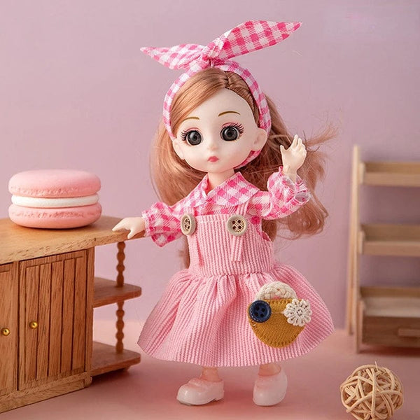 Planet Gates as pic 34 / 16-17cm Mini 16cm BJd Doll 13 Movable Joint Girl Doll 3D Big Eyes 1/12 Fashion Princess Doll DIY Dress Up Toy Doll With Clothes Gift