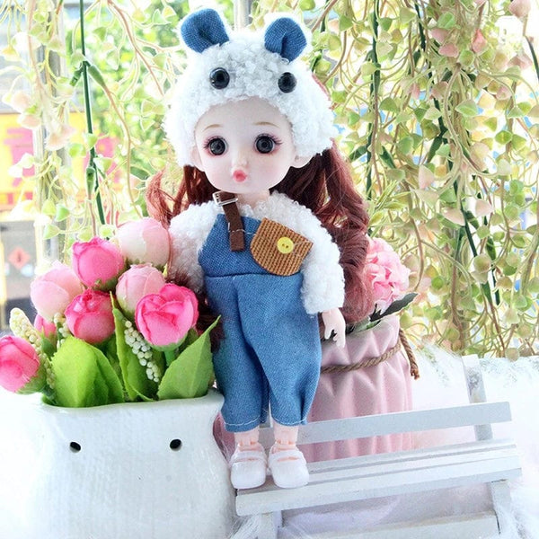 Planet Gates as pic 34 / 16-17cm Mini 16cm BJd Doll 13 Movable Joint Girl Doll 3D Big Eyes 1/12 Fashion Princess Doll DIY Dress Up Toy Doll With Clothes Gift