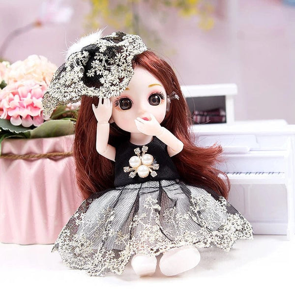 Planet Gates as pic 34 / 16-17cm Mini 16cm BJd Doll 13 Movable Joint Girl Doll 3D Big Eyes 1/12 Fashion Princess Doll DIY Dress Up Toy Doll With Clothes Gift