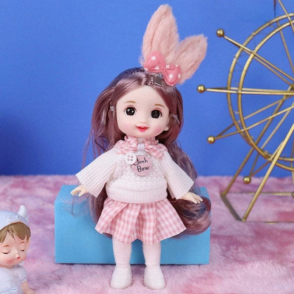 Planet Gates as pic 34 / 16-17cm Mini 16cm BJd Doll 13 Movable Joint Girl Doll 3D Big Eyes 1/12 Fashion Princess Doll DIY Dress Up Toy Doll With Clothes Gift