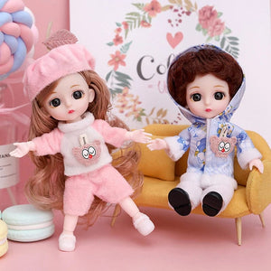 Planet Gates as pic 34 / 16-17cm Mini 16cm BJd Doll 13 Movable Joint Girl Doll 3D Big Eyes 1/12 Fashion Princess Doll DIY Dress Up Toy Doll With Clothes Gift