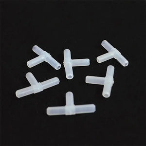Planet Gates As picture / 3 Way 10PCS 4mm Plastic Tee's "T" 3-Way Fish Tank Acuarios Aquarium Air Pump Line Tubing Joints Connectors Air Pump Accessories