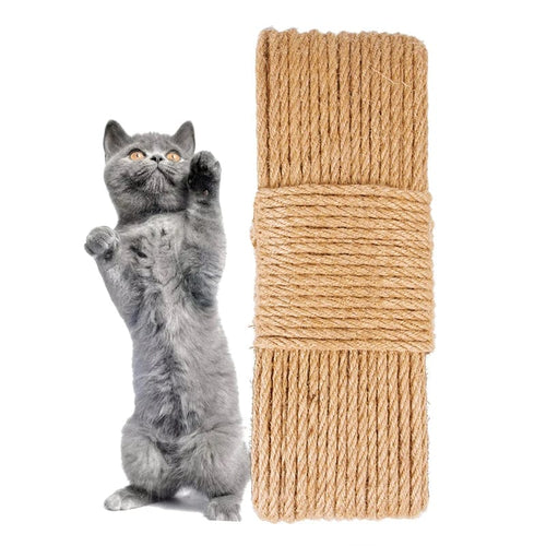 Planet Gates As picture / 4mm 10m 10 Meters Natural Jute Scratch Guards Rope Pet Cat Scratching Twine Rolls Hemp Twisted Cord Macrame Paw Claw Furniture Protector