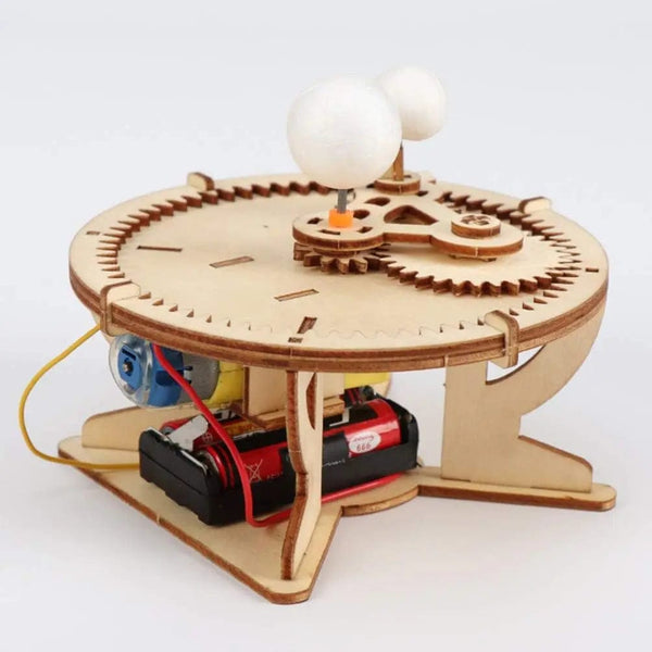 Planet Gates As Show DIY Solar System Model Kit Wooden Puzzle Mechanical Set Assembling Sun Earth Moon Planet Educational Science Toys for Kids