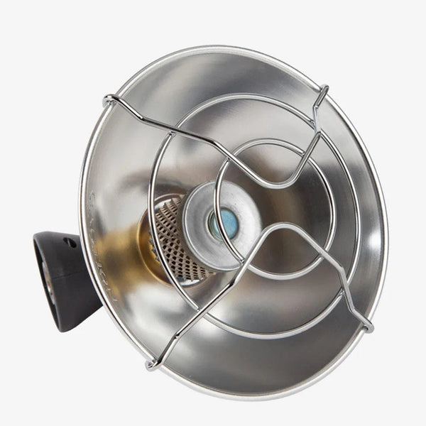 Planet Gates as show Portable Mini Heater Outdoor Keep Warm Tool Camping Windproof Stainless Steel Gas Butane Heater With Storage Box