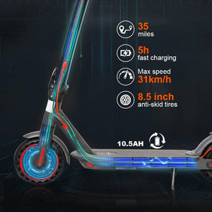 Planet Gates As show / United States AOVOPRO ES80 M365 Electric Scooter 350W 31km/h APP Smart Adult Scooter Shock Absorption Anti-skid Folding Electric Scooter