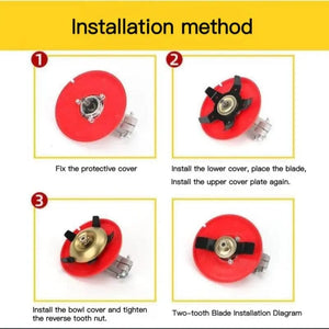 Planet Gates as show Universal Brush Cutter Blade Trimmer Head Metal Blades Trimmer Garden Grass Paddy Field Dry Land Lawn Mower Machine Tool
