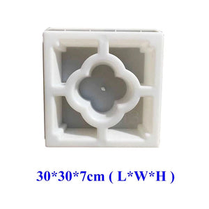 Planet Gates As shown 1 Hollow Diamond Garden Building Concrete Mold Fence Hollow Plastic Brick Mold Antique Courtyard Lawn Flower Pool Cement Mold