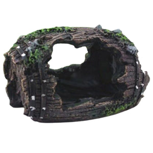 Planet Gates As shown 2 Fish Tank Artificial Bridge Resin Landscape Decoration Bridge Aquarium Equipment Accessories Ornament Cave Aquatic Pet Fish