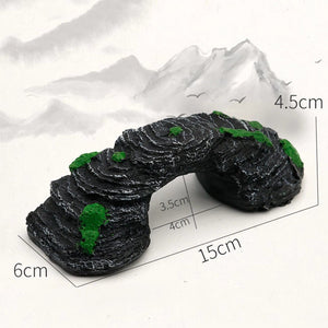 Planet Gates As shown 3 Fish Tank Artificial Bridge Resin Landscape Decoration Bridge Aquarium Equipment Accessories Ornament Cave Aquatic Pet Fish