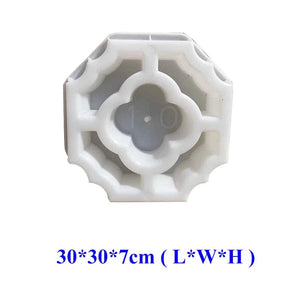 Planet Gates As shown Hollow Diamond Garden Building Concrete Mold Fence Hollow Plastic Brick Mold Antique Courtyard Lawn Flower Pool Cement Mold