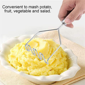 Planet Gates As Shown Stainless Steel Potato Masher, Wave Potato Masher, Kitchen Gadgets