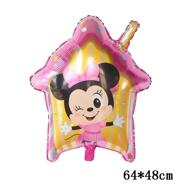 Planet Gates as the picture 55 / as the picture Giant Mickey Minnie Mouse Balloons Disney Cartoon Foil Balloon Baby Shower Birthday Party Decorations Kids Classic Toys Air Gift