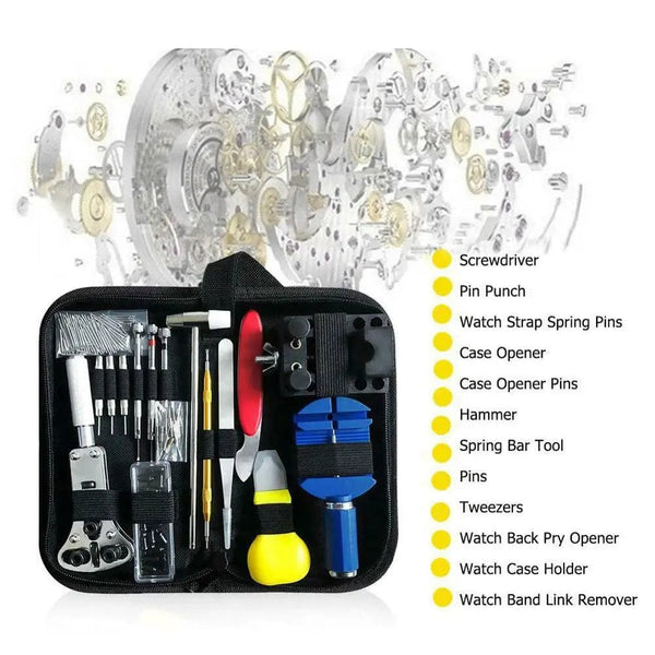 Planet Gates as the picture show 147 Pcs Watch Clock Watch Link Pin Dissolving Opener Housing Repair Tool Kit Set Opener Link Spring Bar Remover Horlogemaker Ger