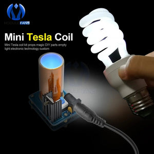 Planet Gates Assembled / Russian Federation BD243 Mini Tesla Coil Kit Magic Props DIY Parts Empty Lights Technology Diy Electronics BD243C DIY Mini Tesla Coil Module