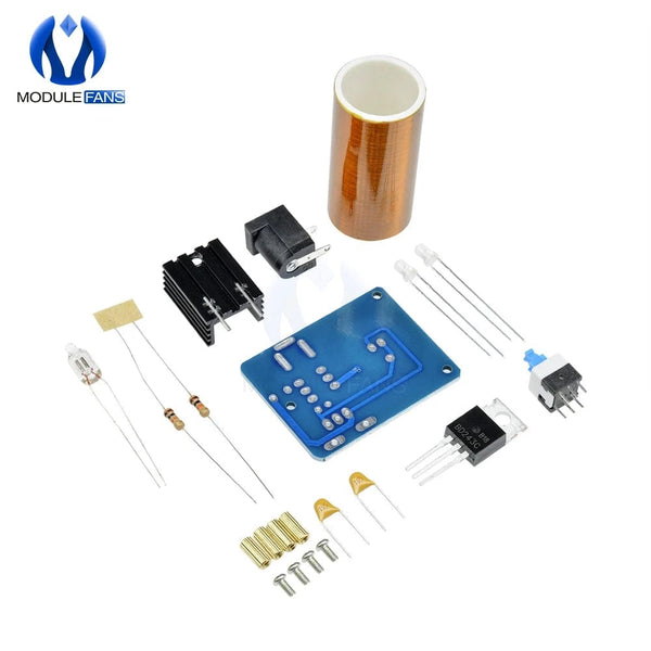 Planet Gates Assembled / Russian Federation BD243 Mini Tesla Coil Kit Magic Props DIY Parts Empty Lights Technology Diy Electronics BD243C DIY Mini Tesla Coil Module