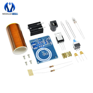 Planet Gates Assembled / Russian Federation BD243 Mini Tesla Coil Kit Magic Props DIY Parts Empty Lights Technology Diy Electronics BD243C DIY Mini Tesla Coil Module