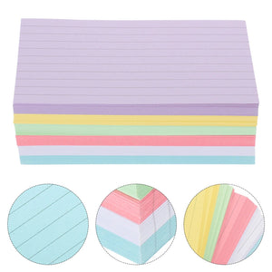 Planet Gates Assorted Color 300 Sheets Index Cards Flash Cards Colored Note Cards Portable Writing Words Cards Office Supplies
