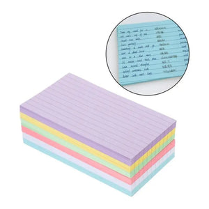 Planet Gates Assorted Color 300 Sheets Index Cards Flash Cards Colored Note Cards Portable Writing Words Cards Office Supplies